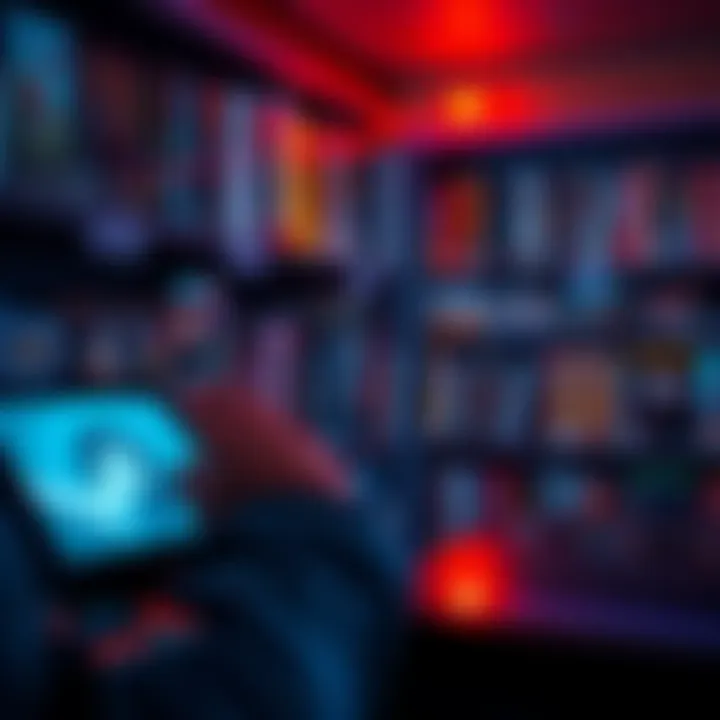 Person managing Steam library settings to hide games from family view