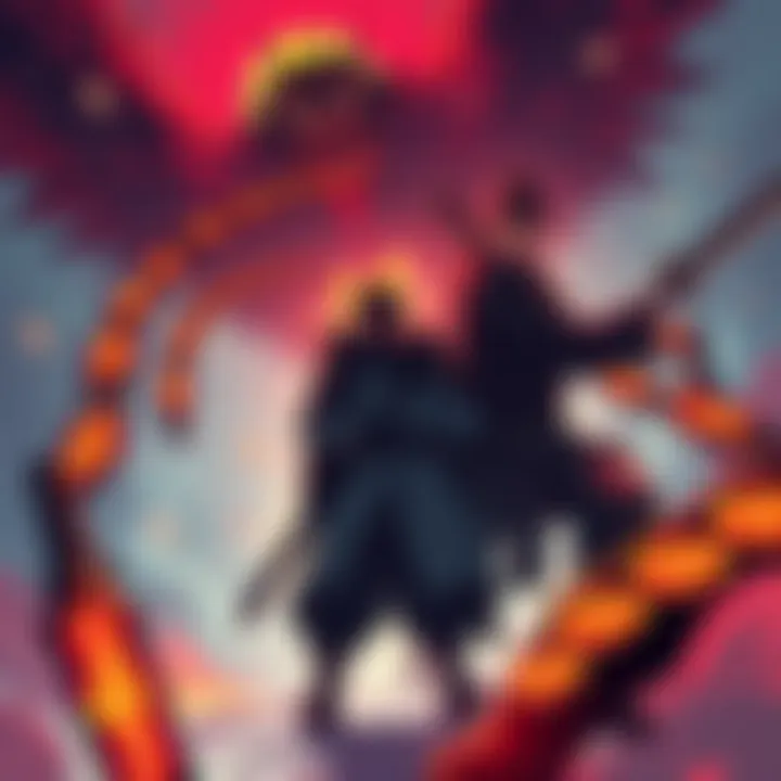 Illustration of Hide and William preparing for an epic boss fight in Nioh 3, showcasing intense action and character designs.