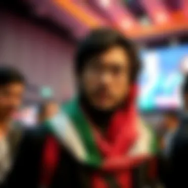 Hideo Kojima at an event showing support for the pro-Palestine film 'Voice of Hind Rajab'
