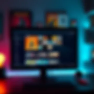 A computer screen showing a gaming library with the non-Steam game info box being hidden