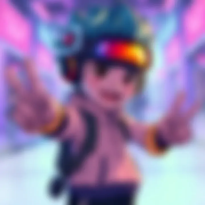 Colorful representation of the High Five Avatar character, showcasing its features and design, appealing to gaming fans.