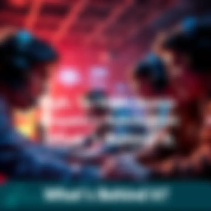 A group of skilled players strategizing over a game, showcasing teamwork and high skill levels.