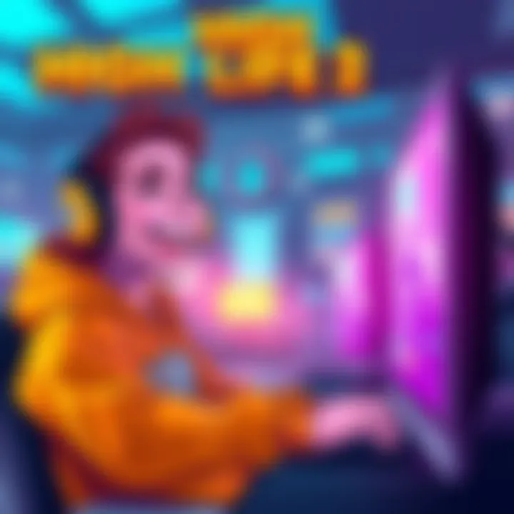 A happy gamer playing High On Life 2 on a computer, looking excited about the new optimization update.