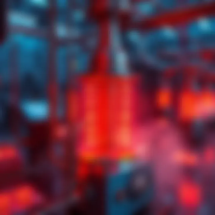 A high-tech reactor with glowing circuitry that symbolizes increased voltage rewards for players.