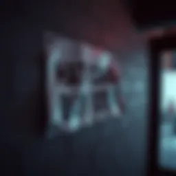 A notice on a wall announcing the layoff of staff at Highguard Studio, featuring a somber atmosphere.