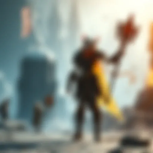 Hildryn standing tall, showcasing her unique abilities in a challenging game environment, with frustrating EDA and ETA elements visible in the background.