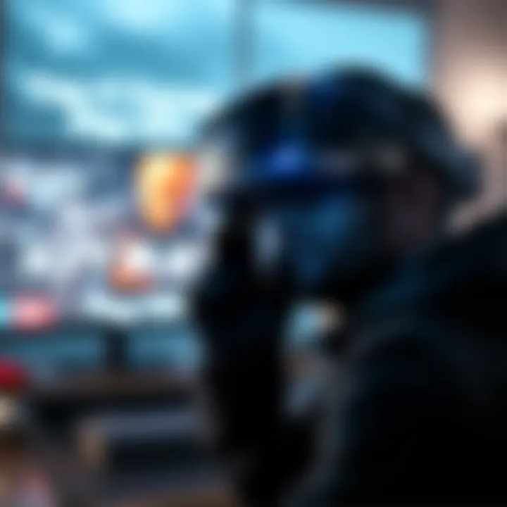 A frustrated player looking at a PSVR headset and a game screen that won't load