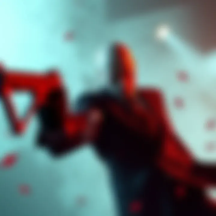Hitman character with bloody weapons A Hitman character holding bloody weapons, showcasing a mix of stealth and violence, represents the debate on gore in the franchise