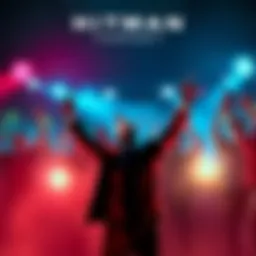 Participants celebrate as they await the announcement of the final winner in the hitman target tournament