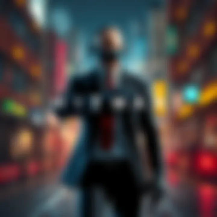 Cover image for Hitman VR showing a character in a suit with a gun, set in a stylized urban environment