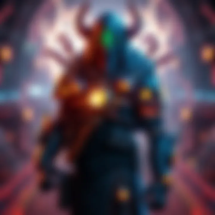 A Strand Warlock wearing Hive-themed gear with glowing accents, showcasing unique legendary items and exotics in a battle-ready pose.