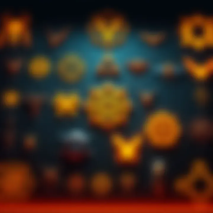 A display of various hive symbols with annotations provided by the Traveler, highlighting their definitive names.