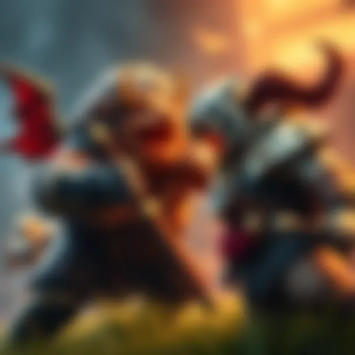 A character resembling Hog with high defenses engages in a tense battle against another character named Mauga, showcasing their intense confrontation in a gameplay scene.