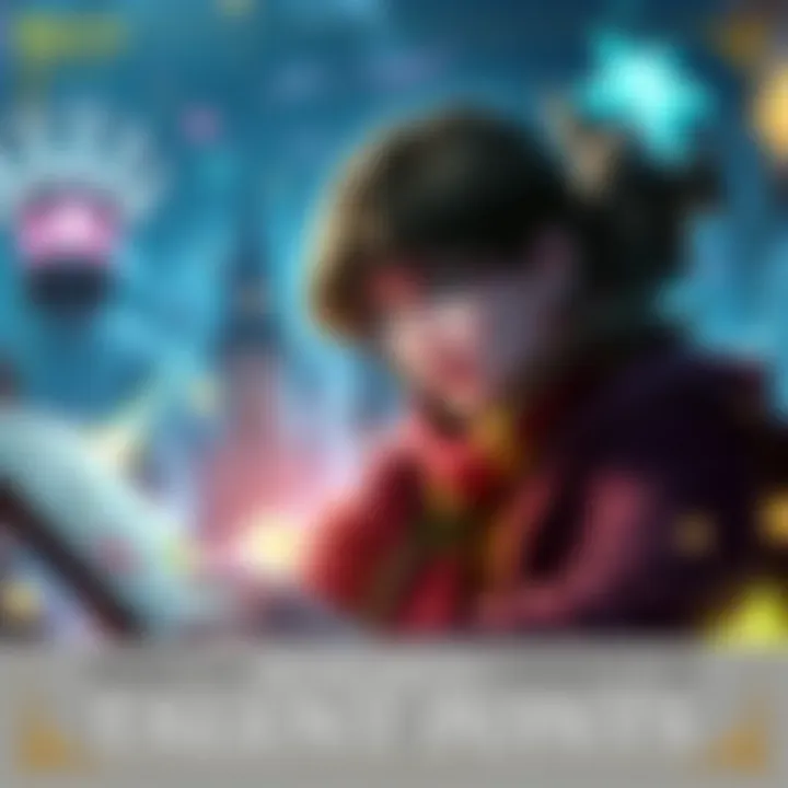 A player in Hogwarts Legacy analyzing talent points with a magical background, showcasing the game's interface and skills