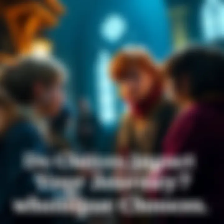 A scene from Hogwarts Legacy showing a character interacting with Professor Weasley, discussing choices that affect the storyline.