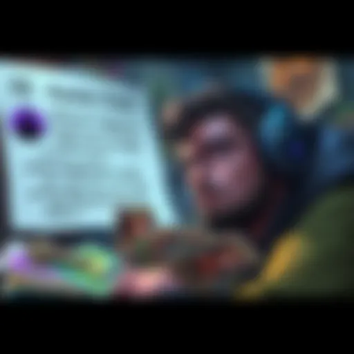 A player contemplating whether to keep or reroll duplicate game cards, with a mix of cards in view and a patch note in the background.