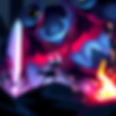 A dramatic scene showing a character from Hollow Knight battling a powerful boss in an intense setting, representing the challenges of the Godmaster DLC.