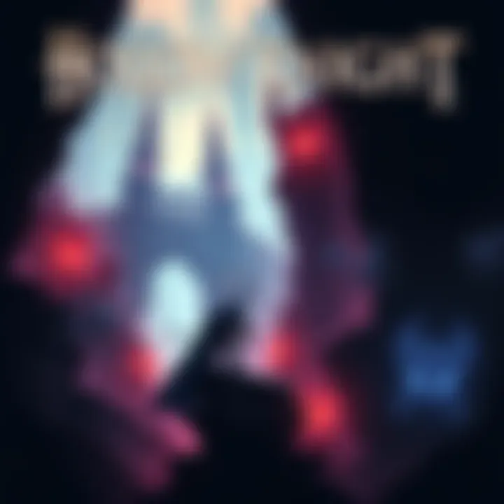 A scene from Hollow Knight showing the main character exploring a dark, detailed environment with various enemies around.