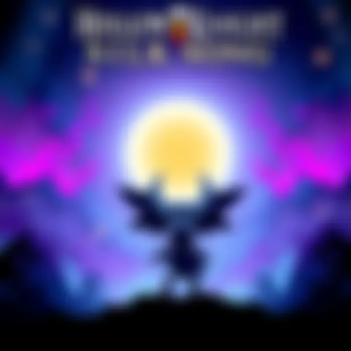 A vibrant illustration of a character from Hollow Knight standing excitedly in front of a glowing portal, representing the upcoming Silksong release.