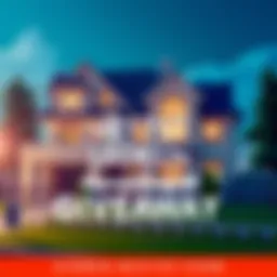 A graphic promoting the Home Design 3D Steam Key giveaway with a house illustration and details on how to enter