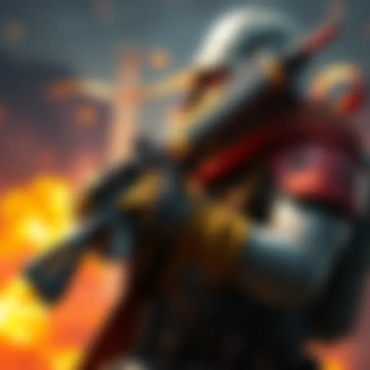 A character holds a unique weapon designed for critical hits, with stats lowered intentionally.