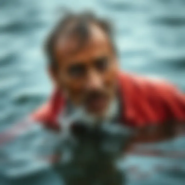 A homeless man in New Zealand is surprised and emotional as he encounters water for the first time in years.