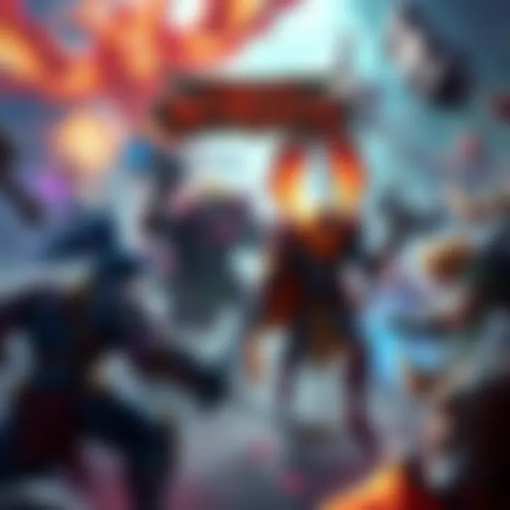 Players engaged in a game of Heroes of Newerth, showcasing the action and teamwork involved.