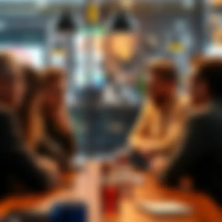A group of people engaged in a serious discussion about honesty and integrity in a casual setting.