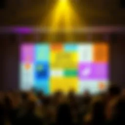 A vibrant Instagram post showcasing uplifting messages about mental health, featuring colorful graphics and encouraging phrases, surrounded by supportive comments from people sharing their experiences...