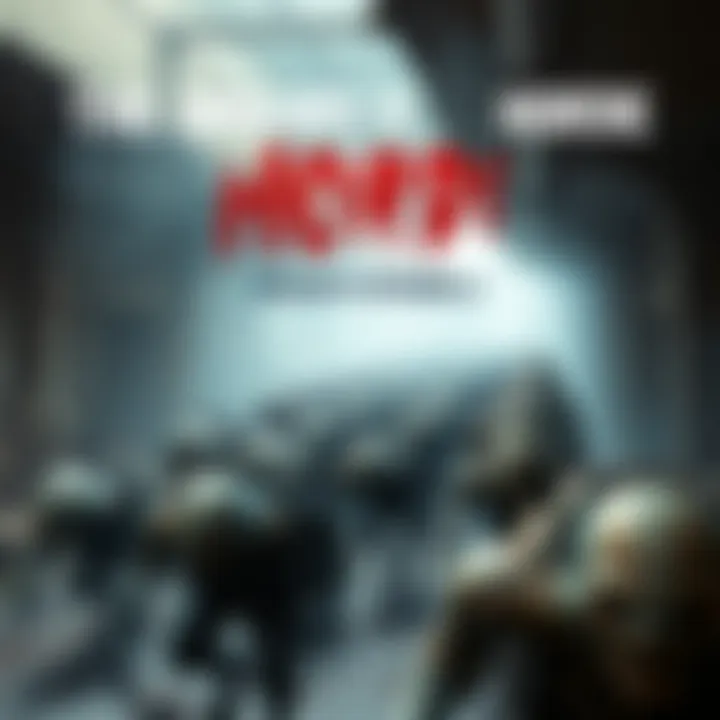 A large group of infected creatures approaching an abandoned area, showcasing their numbers and chaos.