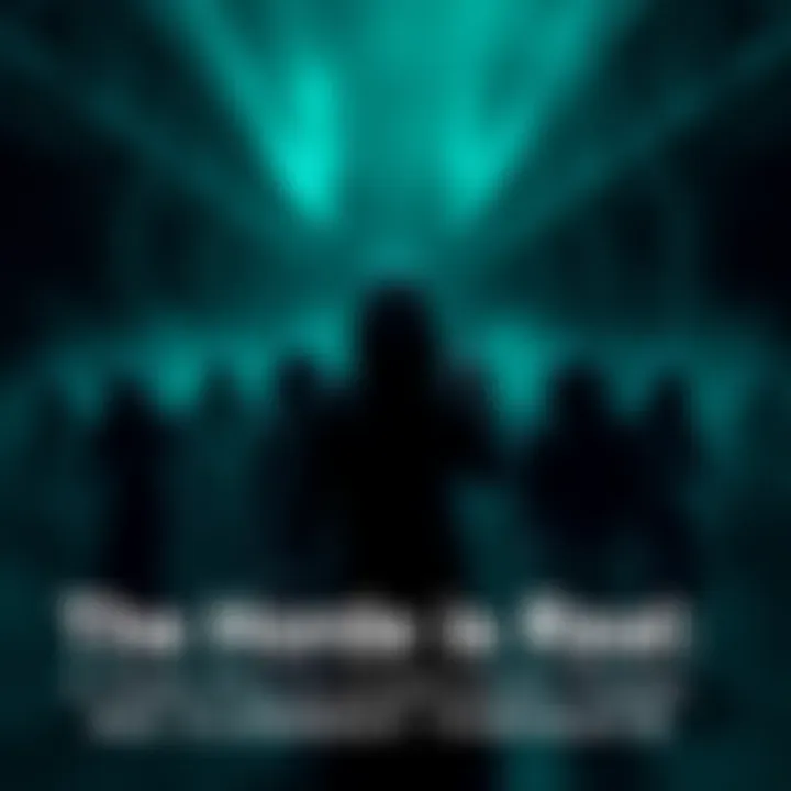 A group of shadowy figures representing current threats to society, with a dark and ominous background, suggesting danger and concern.