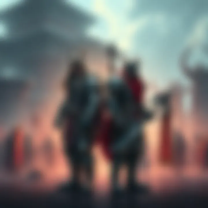 A depiction of a Horde or Alliance character standing in a vibrant fantasy setting, symbolizing their political motivations and cultural differences in the game.