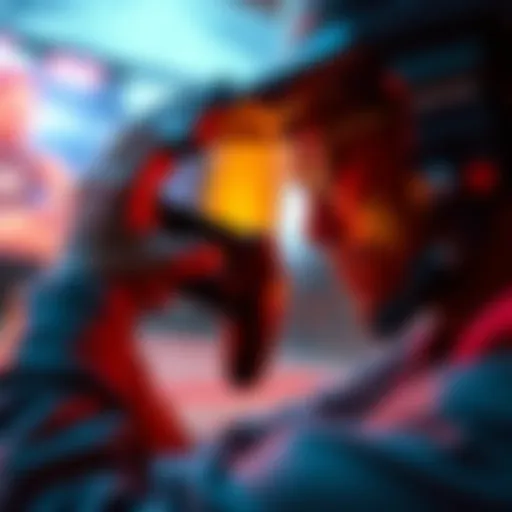 Gamer focused on the screen while playing Horizon Forbidden West, aiming for a trophy