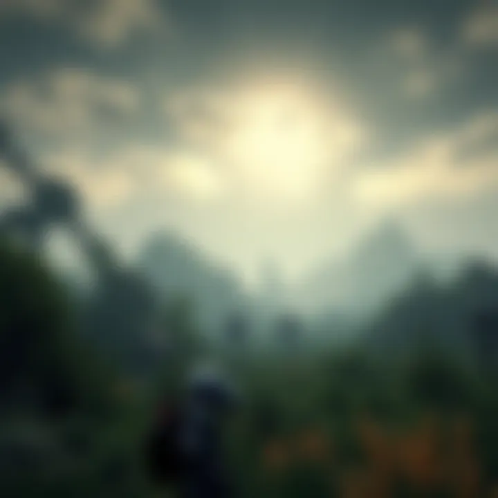 A vast landscape from Horizon Forbidden West, showing lush greenery and robotic creatures, with an empty atmosphere reflecting the absence of corpses.