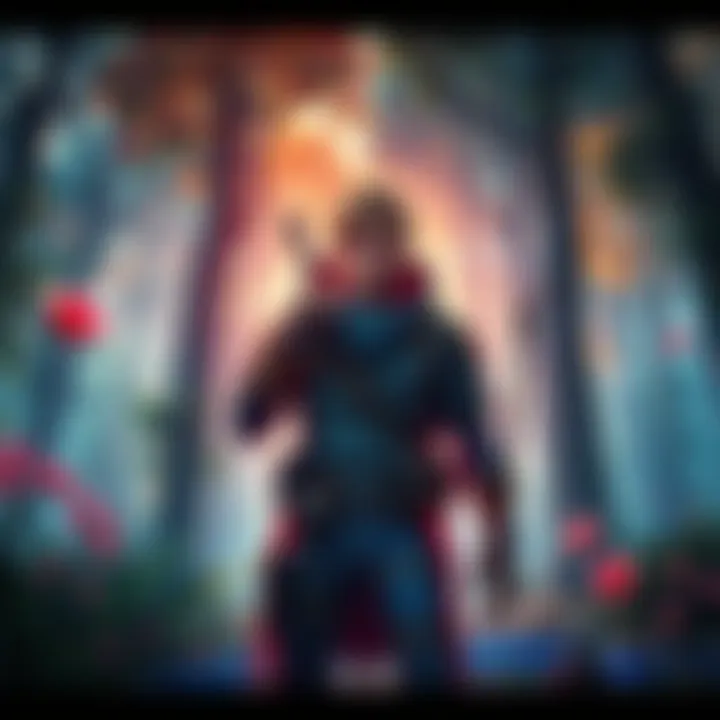 Horizon Game Character A character from Horizon game series standing in a vibrant forest, looking determined, showing the game's stunning visuals.