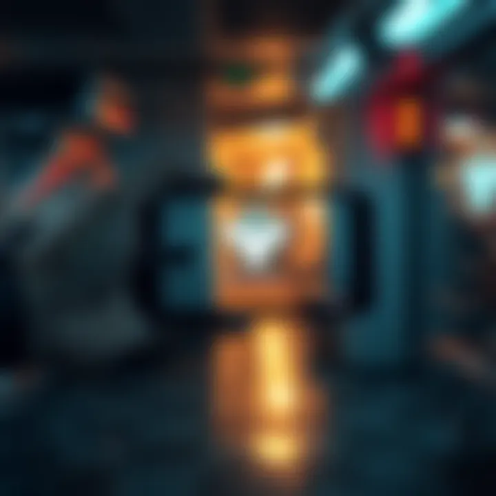 A graphic showing a smartphone displaying the Hornet app, with a surreal window opening to a strange, dimly lit hallway of the Backrooms.