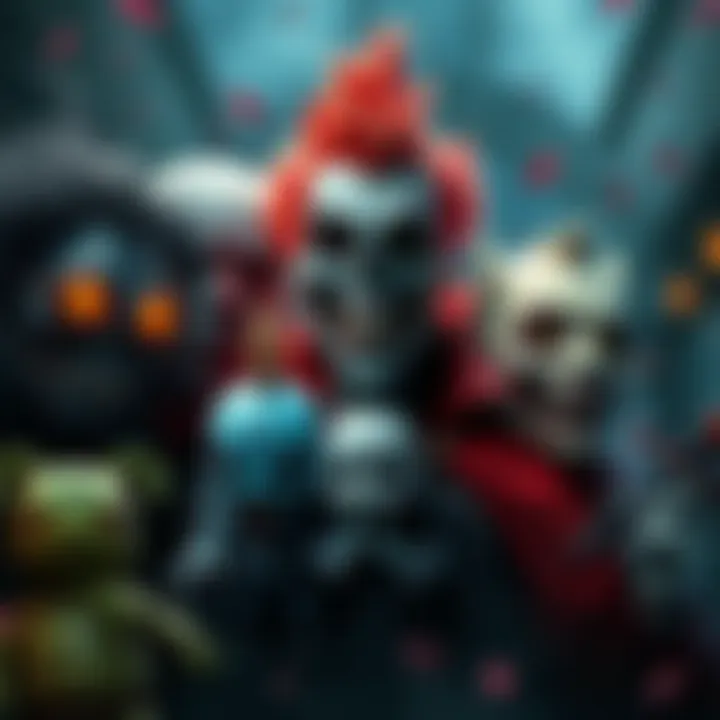 Horror Character Collaboration Concept A collection of unique horror characters designed for potential collaborations, showcasing their distinct styles and features.