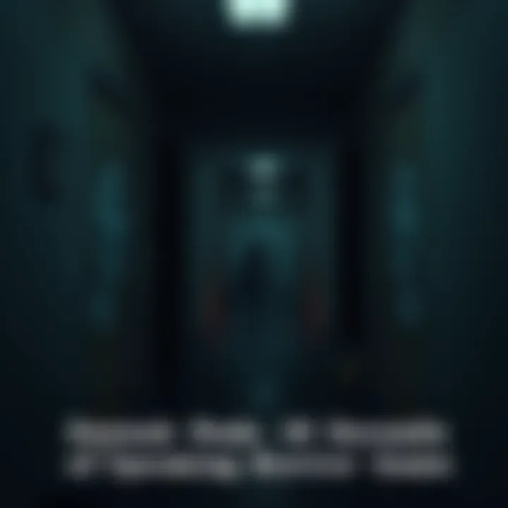Horror Game Screenshot A dark and eerie scene from the upcoming horror game, featuring a dimly lit hallway with unsettling shadows