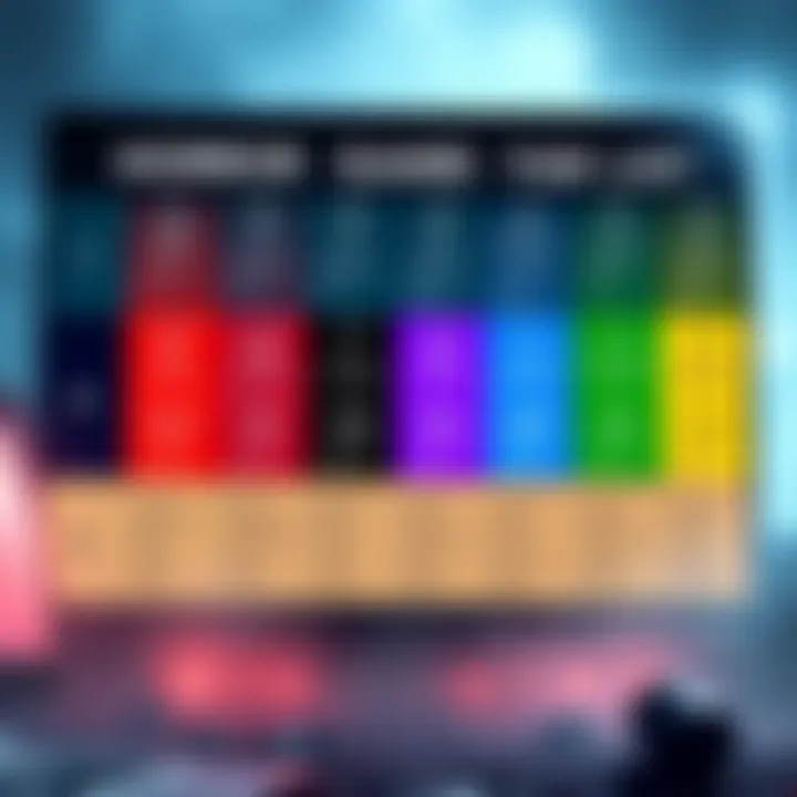 A colorful tier list showcasing various horror games with labels for each level, designed for new players exploring the genre.