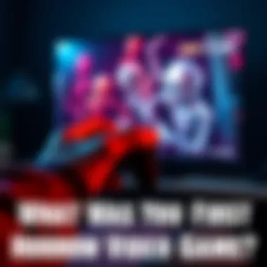 A close-up of a person gripping a game controller, focused on a horror video game on screen with eerie visuals