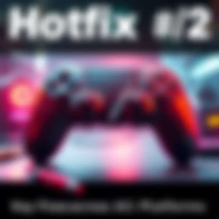 Graphic showing a game controller with repair tools, indicating gameplay fixes across platforms.