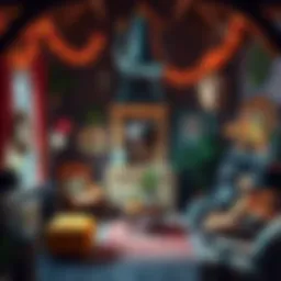 A cozy house interior filled with various Beast archetype decorations, showcasing a strong dislike for these themes