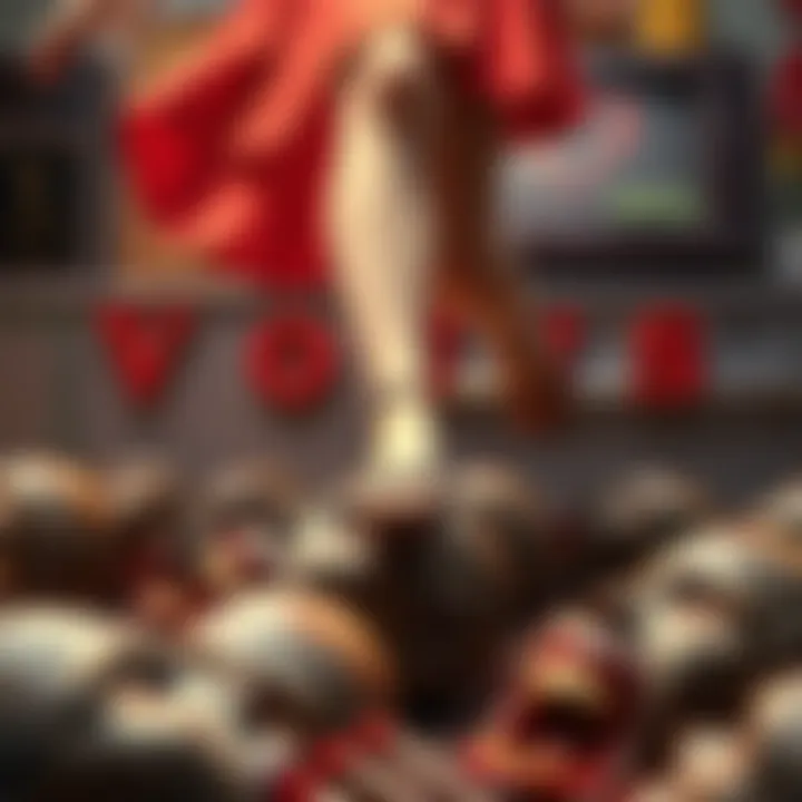 A vintage 50's-style commercial showing a housewife humorously stepping on zombie heads, representing Resident Evil 1