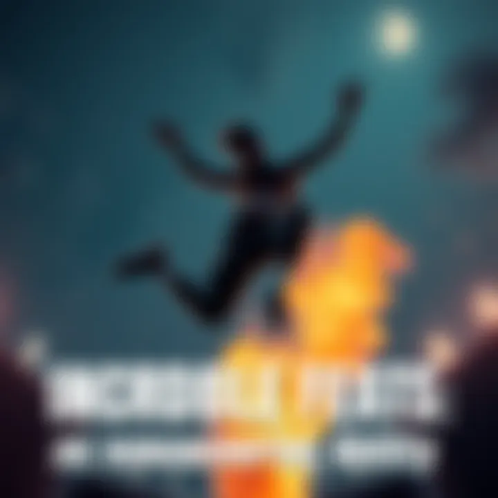 An athlete performing an impressive jump, showcasing the limits of human jumping ability.