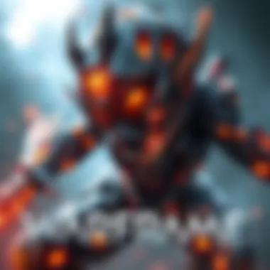 Human Form in Warframe Gameplay Character representation of the Human Form in Warframe showcasing gameplay dynamics