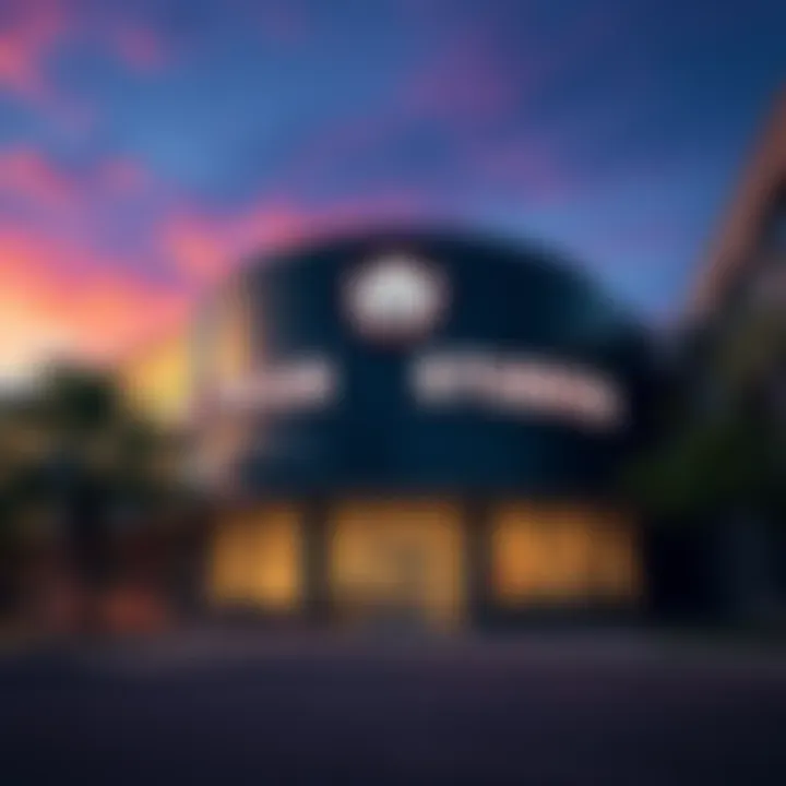 Exterior view of Human Head Studios building, showcasing its logo and design during its operational years.