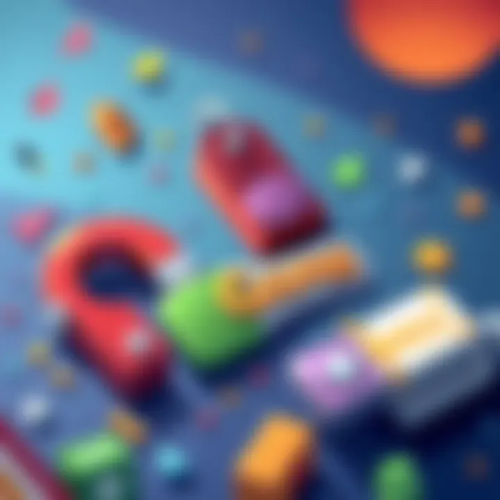 Colorful illustration showing game keys with humorous magnets, promoting a giveaway on a fun background