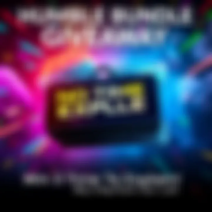 Humble Bundle Game Keys Giveaway A graphic showing three game keys with the title 'No Time To Explain' and a colorful background representing gaming excitement