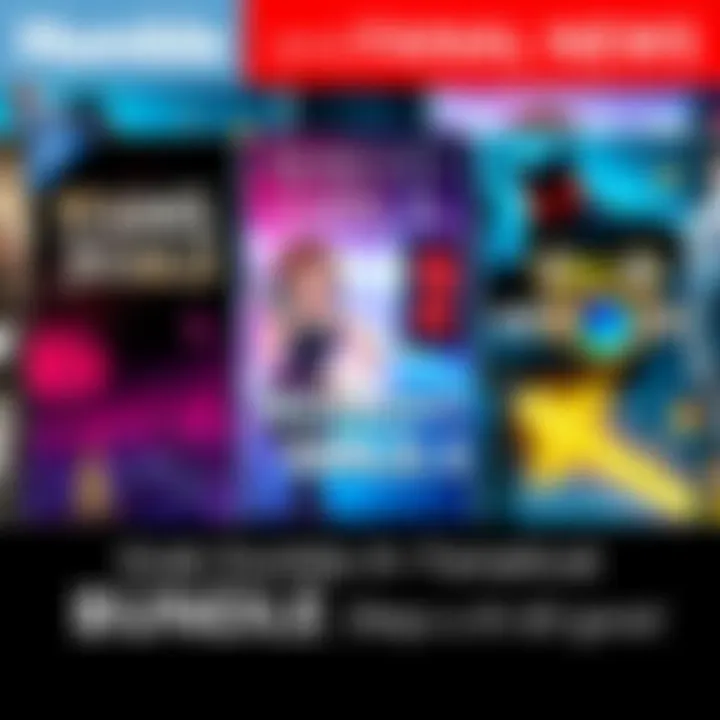 Humble and Fanatical Game Bundles A collection of game covers for Young Souls, River City Girls 2, and Go Mecha Ball, showcasing exciting gaming options