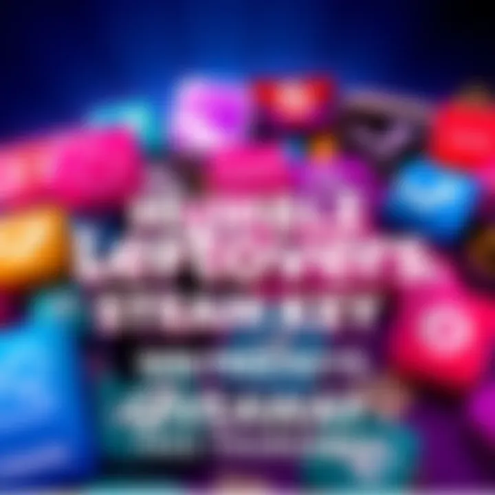 Humble Leftovers Steam Key Giveaway A colorful graphic showing a collection of video game icons and Steam keys with the text announcing a giveaway